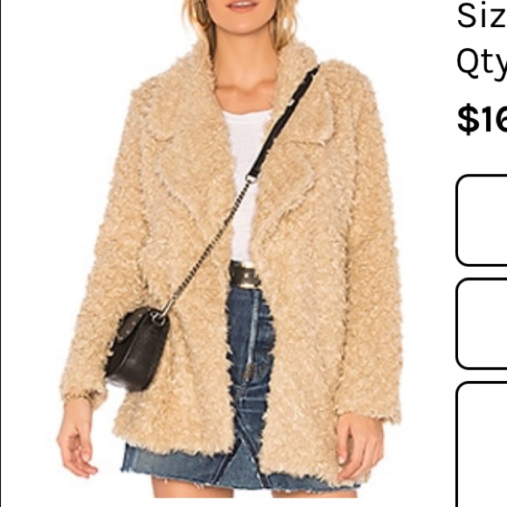 Tularosa Violet Faux Shag Jacket